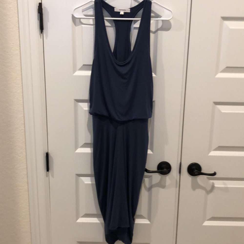 ATHLETA DAYTRIP JERSEY TANK DRESS Small Blue